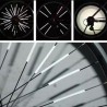 12ct Bike Spoke Reflectors Safety Straw Strips for Cycling Bikes Bicycle Spoke Wheel NO Batteries Needed