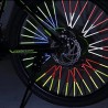 12ct Bike Spoke Reflectors Safety Straw Strips for Cycling Bikes Bicycle Spoke Wheel NO Batteries Needed