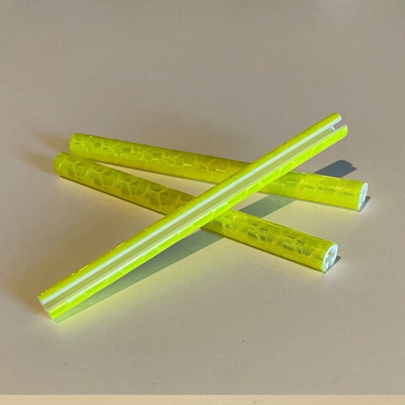 12ct Bike Spoke Reflectors Safety Straw Strips for Cycling Bikes Bicycle Spoke Wheel NO Batteries Needed